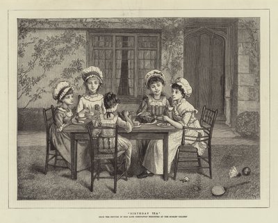 Verjaardagsthee door Kate Greenaway